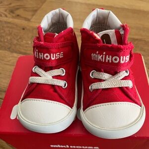 Mikihouse baby shoes red 13cm